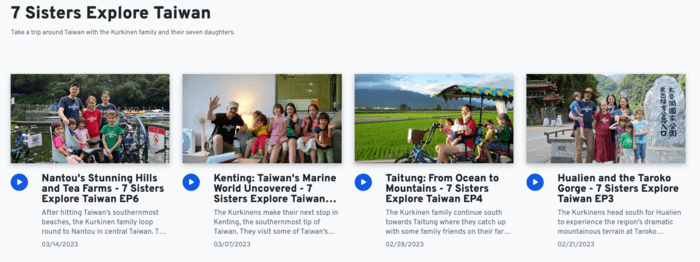 TaiwanPlus 7 Sisters Explore Taiwan